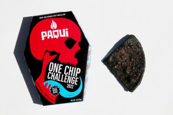 Paqui's chip co<em></em>ntains Carolina Reaper Pepper and Naga Viper Pepper, according to the company's website.